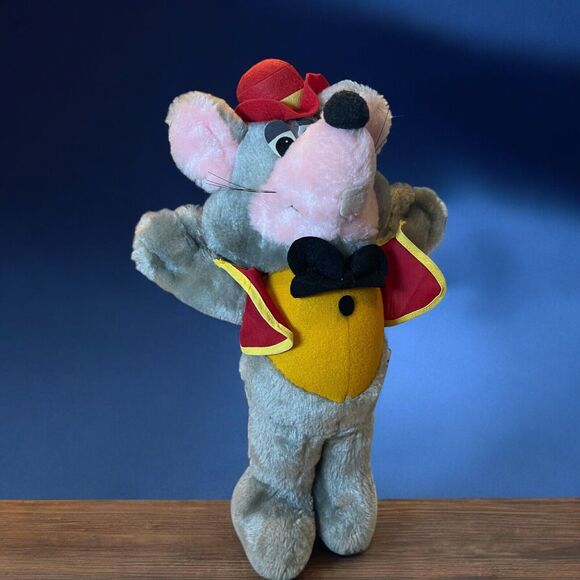 Chuck E Cheese Plush Rat Mouse 14" Vtg Late 70s Pizza Time Theatre Orig Owner - Picture 13 of 13